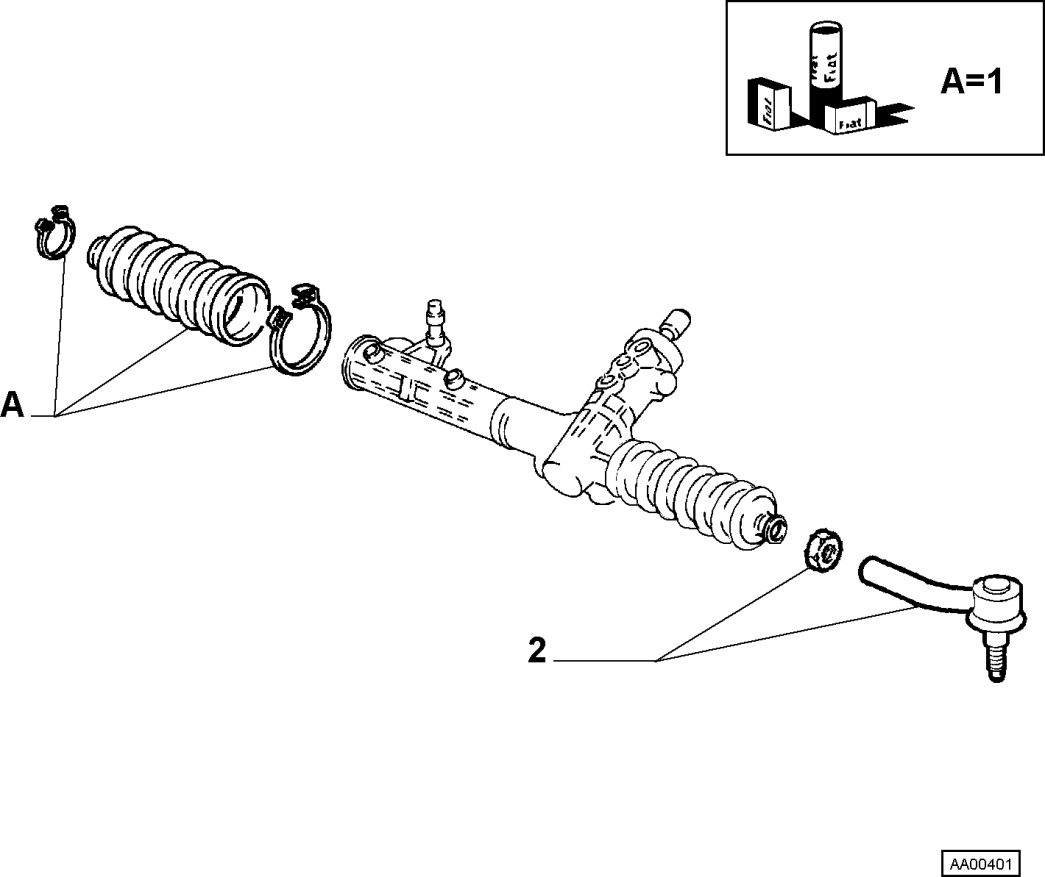 Čep řízení LEMFÖRDER pravý - 147/156/GT/166