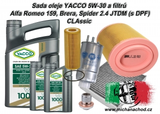 Sada YACCO + filtry AR 159 2,4 JTDm s DPF CLAssic